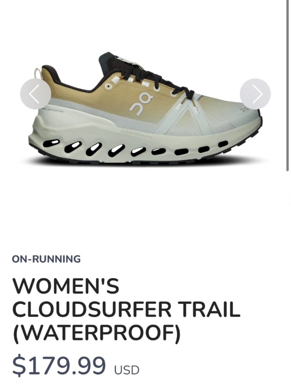 on cloud womenes cloud surfer trail waterproof